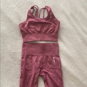Gymshark Mauve Sports Bra + Leggings